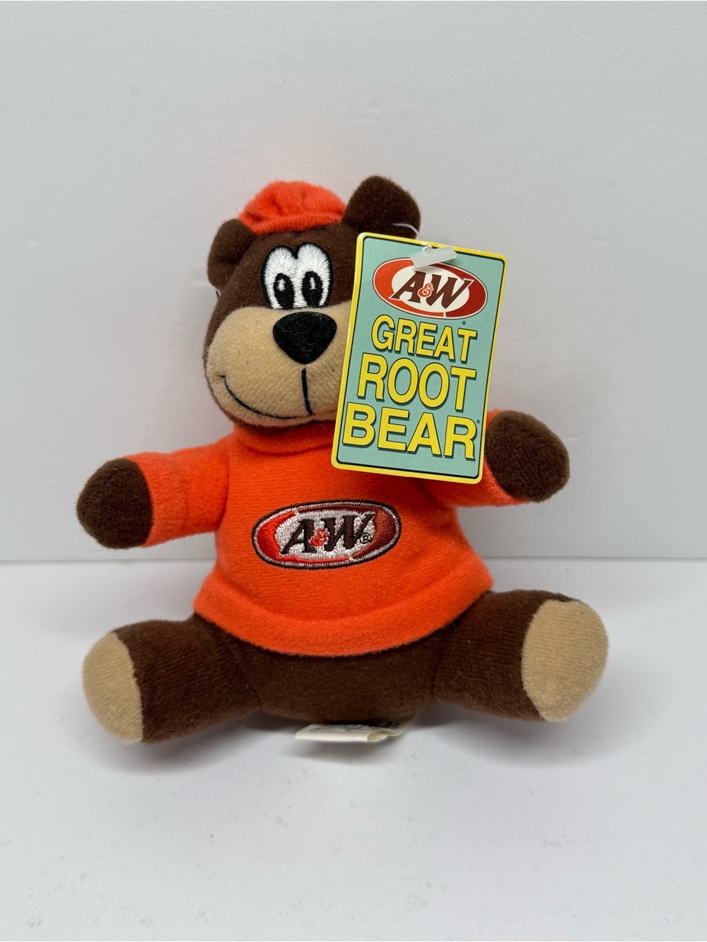 A&W Root Beer Soda The Great Root Bear Rooty Plush 2002 Stuffed Toy Vintage